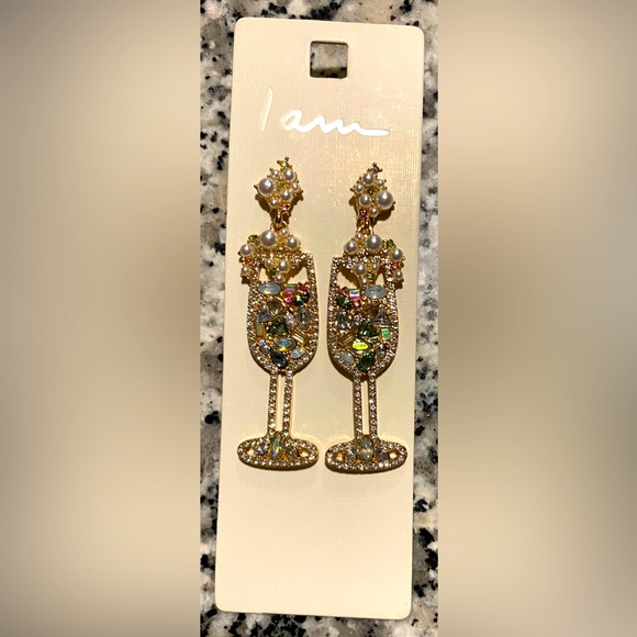 Earrings Cocktail Bling Drinks - Picture 5 of 5